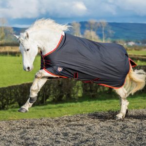 Equisential Medium Weight Turnout Rug,Turnout Standard Medium, equisential, horse rug, turnout rug, equestrian rugs, winter, autumn rug, spring rug, navy red, durable, mackey,value for money,